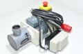 Brushing gizmo with VEM K21R 71 G 8 electrical motor and peripherals