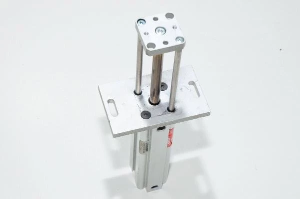 Univer W1100250100M double acting guided short stroke cylinder with magnetic piston + attachment plate