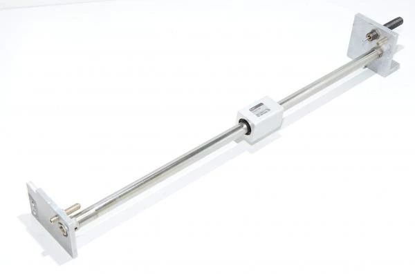 SMC CY1B15H-500 basic type magnetically coupled rodless cylinder + mounting brackets + 2x adjustable urethane bumper and 1x M16 16mm shock absorber