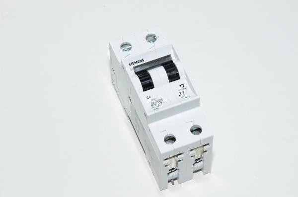 6A 2-phase C-type automatic fuse / circuit breaker Siemens 5SX25 C6 230VAC / 400VAC