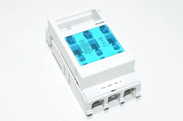 Wöhner LTS-00 Quadron CrossLinkBreaker NH 00 sulakkeilla varustettu 3-vaihe kytkin 160A *uusi*