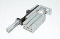 Festo SLS-16-30-P-A 170502 mini slide with linear guide + 2x Mitutoyo 148-504 micrometer heads for limiting stroke