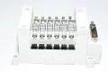 SMC VV5Q11-06FU0-S-Q F-kit D-sub top, internal silencers, 6x valve station slots, VQ1000 series magnetic valve manifold unit