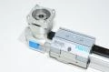 Festo DGEL-25-1200-ZE-KF-GK-LH-RK-KG 161007 sähkötoiminen hihnavetoinen lineaarinen toimilaite kuulakiertolaakeroidulla ohjaimella, ilman moottoria