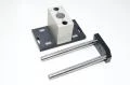 Slide bearing guide assembly 65x120x105mm with 2x 240x20mm guide shafts + 216x120x15mm mounting bracket