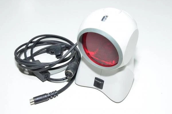 Metrologic Orbit MS7180 KBWEDGE general purpose tabletop laser PS/2 barcode scanner