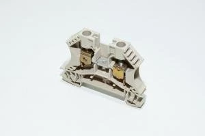 Weidmüller WDU 6 1020200000 6mm² 800V 41A tumma beige W-sarja W-vakio yksikerrosläpimenoriviliitin ruuvikiinnityksellä