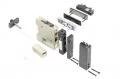 SMC ZM131HF-K5LZ-E55CN-Q multistage ejector with 1,3mm nozzle, 24VDC solenoid valve operated suction and blow-out, ZSE1 digital vacuum pressure switch