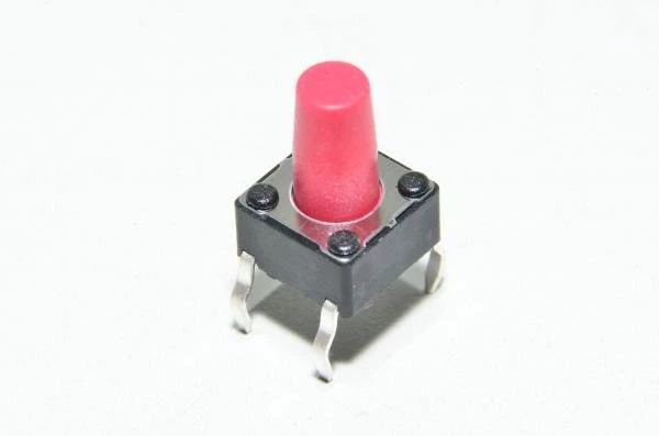Multicomp MCDTS6-5R, 6.5x4.5mm, 9,5mm, 260g, 1x NO, piirilevypainike *uusi*