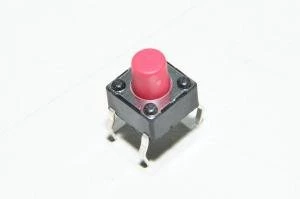 Multicomp MCDTS6-3R, 6.5x4.5mm, 7mm, 260g, 1x NO, piirilevypainike *uusi*