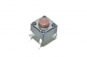 Multicomp MCDTS6-2N, 6.5x4.5mm, 5mm, 160g, 1x NO, piirilevypainike *uusi*