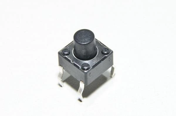 Multicomp MCDTS6-3K, 6.5x4.5mm, 7mm, 100g, 1x NO, piirilevypainike *uusi*