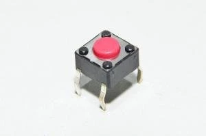 Multicomp MCDTS6-1R, 6.5x4.5mm, 4,3mm, 260g, 1x NO, piirilevypainike *uusi*