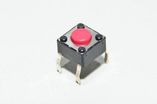 Multicomp MCDTS6-1R, 6.5x4.5mm, 4,3mm, 260g, 1x NO, piirilevypainike *uusi*