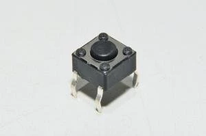 Multicomp MCDTS6-1K, 6.5x4.5mm, 4,3mm, 100g, 1x NO, piirilevypainike *uusi*