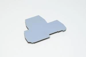Entrelec SCF6D 1SNA 198 495 R1000 gray end plate for M-series terminal blocks