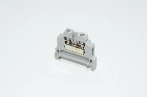 Schlegel Electrokontakt IK5 750V 32A 4mm² gray Fixblock-series single-level feed-through terminal block with screw connection