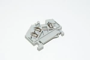 Wago 280-641 2,5mm² 800V 24A harmaa yksikerrosläpimenoriviliitin jousivoimaliittimillä