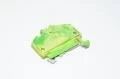 Wago 280-637 2,5mm² 800V 24A yellow green grounding single-level feed-through terminal block with spring-cage connection