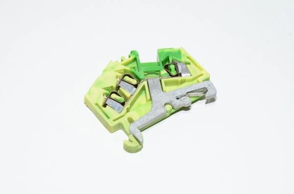 Wago 280-637 2,5mm² 800V 24A yellow green grounding single-level feed-through terminal block with spring-cage connection