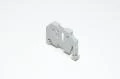 Wago 249-116 gray 6mm end bracket with clip connection