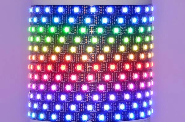 Worldsemi HC-F5V-60L-60LED-B-IP20 WS2812B 5VDC 90W 60LED/m IP20 joustava digitaalinen LED-nauha, 5m kela *uusi*