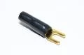4-6mm² eristetty musta kullattu puristettava haarukkaliitin M5 ruuville *uusi*
