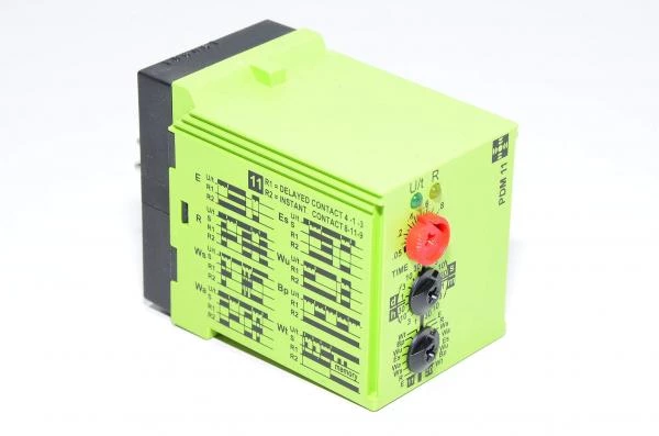 11-pin Sub-Magnal B11A pyöreäkantainen Tele PDM11 monitoimiajastinrele 24VAC/VDC, DPDT 8A 250V kärjet