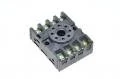8-pin oktaalikanta pyöreä relepistoke IEC 60067 Omron PF083A DIN kiskolle