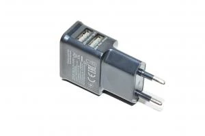 5VDC 2A 10W output, 100-240VAC input ETA-U90 EWE USB travel power supply, 2x USB type A female connectors *new*