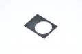 Legend plate, red/black, 30x40mm square, for 22mm switches / indicator lights "SEIS"