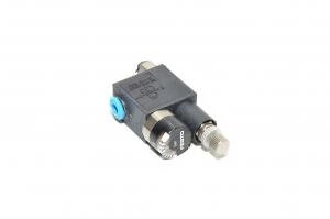 Festo LRMA-M5-QS-4 small pneumatic regulator with a pressure gauge