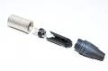 3pin 16A 50VAC uros hopea Neutrik NC3MXX lukittava XLR signaaliliitin 3,5-8mm kaapeleille *uusi*
