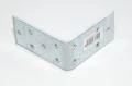 80x80x40x3mm teräksinen kulmarauta jossa 12x 5mm reikiä ja valkoista väriä