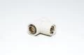 BNC T-piece (BNC-F BNC-M BNC-F) insulated *new*