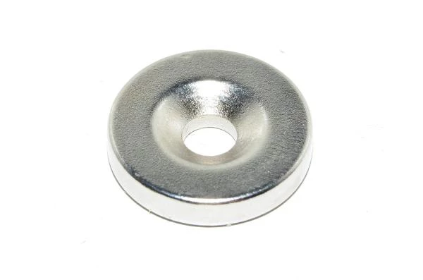 20x4mm sintered round N50 grade neodymium ring magnet with 5mm countersunk hole *new*