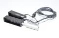 LAT Elektronik LAD4 7203S M4518 86mm punainen LED kaksois viivavalo jossa 4pin mini-DIN liitin 10VDC