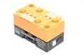 IFM AC5010 AS-i EMS-base coupling module with FC addressing socket and IFM AC2005 AS-i active classic I/O module with 4x sinking 24VDC inputs