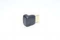 HDMI liitinsovitin, HDMI A uros liitin - HDMI A naaras 90° kulmamallin liitin *uusi*