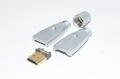 HDMI A male connector with metal chassi for 10mm cable, model 1 *new*