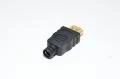 HDMI A uros liitin muovisella kuorella 8mm kaapelille *uusi*