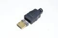 HDMI A uros liitin muovisella kuorella 8mm kaapelille *uusi*
