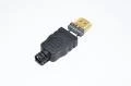 HDMI A uros liitin muovisella kuorella 8mm kaapelille *uusi*