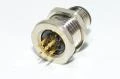 M12 paneeliasennettava A-koodattu 5-pin uros takaa asennettava metallinen anturiliitin SS-M12-PM-AC-5P-M-REMT-PG9-PCB-V1 PG9 kierteellä ja piirilevyjuotospinneillä *uusi*