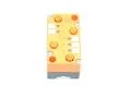 IFM AC5010 AS-i EMS-base coupling module with FC addressing socket and IFM AC2016 AS-i active classic I/O module with 2x2 sinking 24VDC inputs