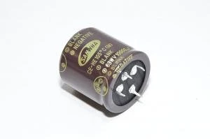 10000µF 63VDC 105°C >2000h 40/105 Samwha HE1J109M40040HA alumiinielektrolyyttikondensaattori, snap-in liittimillä *uusi*