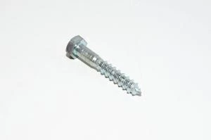 8x40mm, RH, zinc-plated steel hex head wood screw, DIN 571 *new*