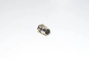 M8 panel mount 3-pin female front mounting metal sensor connector SS-M8-PM-3P-F-FRMT-M8x1-SC-V1 with M8x1 thread and solder cups *new*