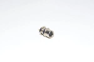 M8 paneeliasennettava 4-pin naaras edestä asennettava metallinen anturiliitin SS-M8-PM-4P-F-FRMT-M8x1-SC-V1 M8x1 kierteellä ja juotoskupeilla *uusi*