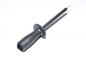 Hirschmann PRUEF 2610 972 318-100 black springloaded compact test probe with 4mm safety banan connector, 1000V, CAT II, 1A *new*